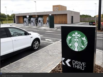 Starbucks drive-thru with brand-new design opens on Grimsby's Europarc