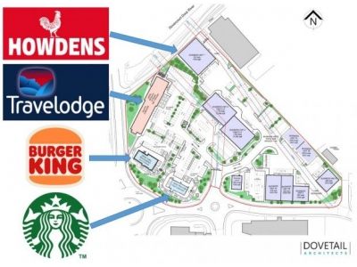 New £7m retail park to include Travelodge, Burger King and Starbucks