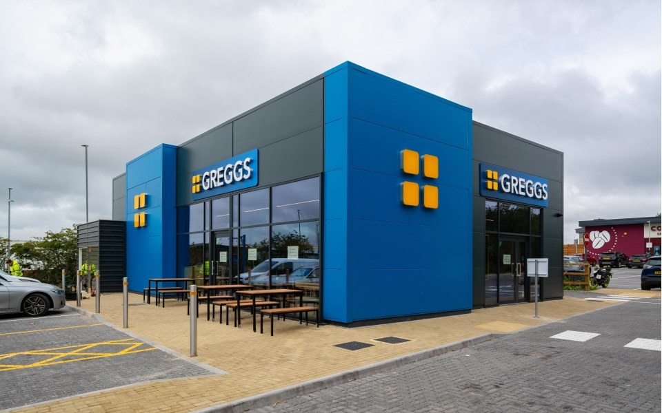New Greggs Drive Thru Store in Ransom Wood, Mansfield